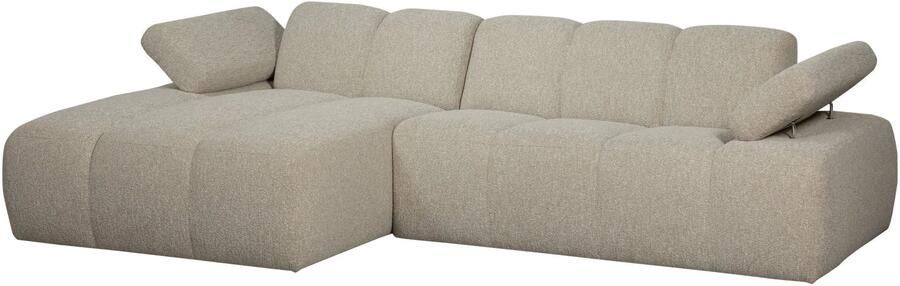 WOOOD | Mojo chaise longue links boucle beige melange | Zitmeubels woonkamer | HoekbankModulaire banken - Foto 3