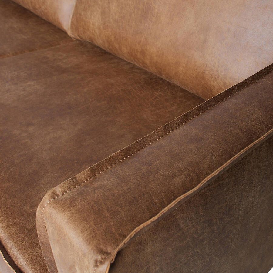 BePureHome | Rodeo Hoekbank Links Cognac | Zitmeubels woonkamer | Hoekbank