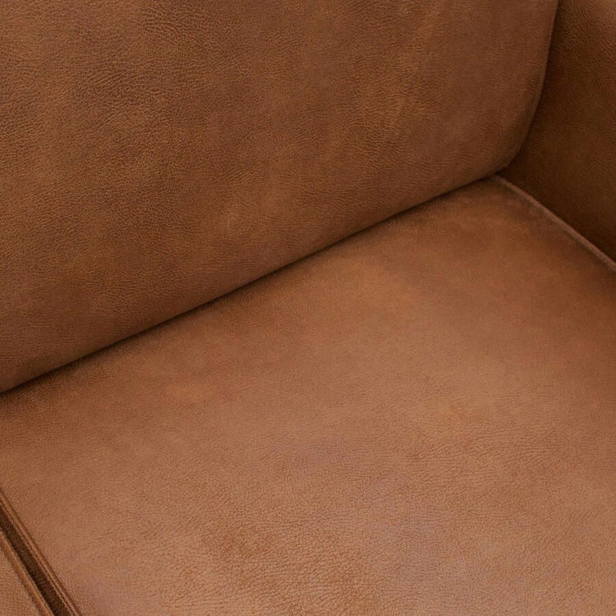 BePureHome | Statement Hoekbank Links Eco Leer Cognac | Zitmeubels woonkamer | HoekbankModulaire banken - Foto 2