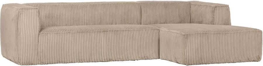 WOOOD | Bean Hoekbank Rechts Grove Ribstof Travertin | Zitmeubels woonkamer | HoekbankModulaire banken - Foto 2