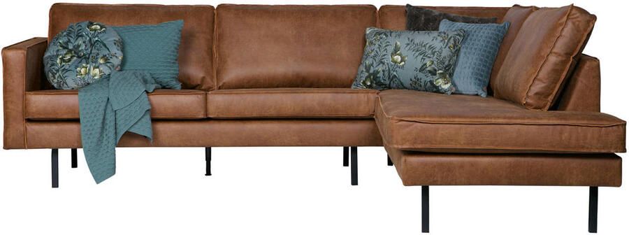 BePureHome | Rodeo Hoekbank Rechts Cognac | Zitmeubels woonkamer | Hoekbank - Foto 6