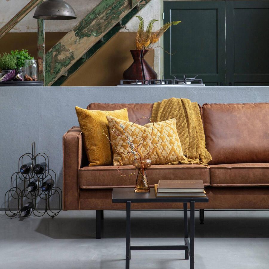 BePureHome | Rodeo Hoekbank Rechts Cognac | Zitmeubels woonkamer | Hoekbank - Foto 5