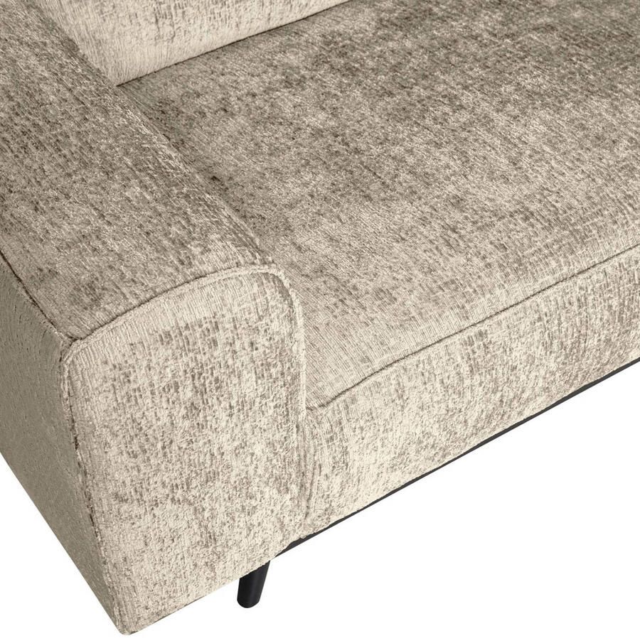 BePureHome | Statement Hoekbank Rechts Structure Velvet Wheatfield | Zitmeubels woonkamer | HoekbankModulaire banken