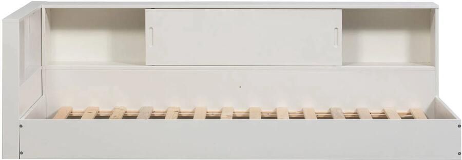 WOOOD | Carter hoekbed links rechts grenen wit | Slaapkamer meubels | Ledikant