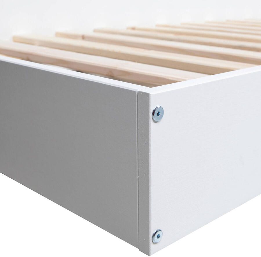 WOOOD | Connect Hoekbed Grenen Wit | Slaapkamer meubels | Ledikant - Foto 4