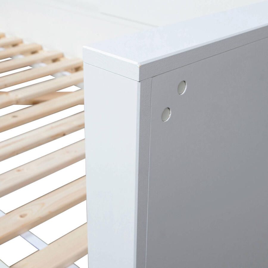 WOOOD | Connect Hoekbed Grenen Wit | Slaapkamer meubels | Ledikant