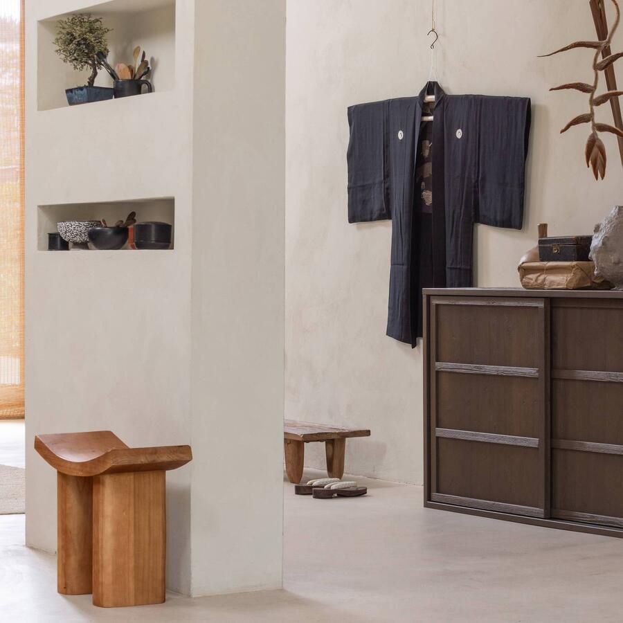 BePureHome | Japan Krukje Hout Naturel 45x50x25 | Woonaccessoires | Krukje - Foto 5