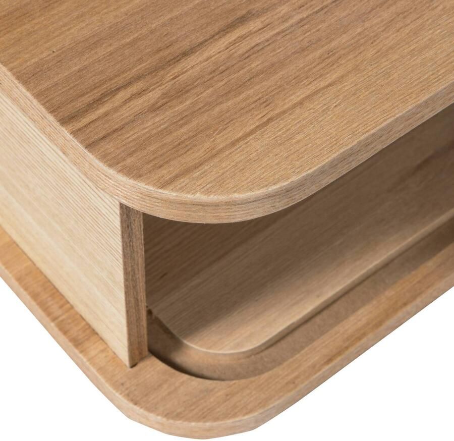 WOOOD | Jena hangend nachtkastje links rechts hout naturel | Slaapkamer meubels | Nachtkastje
