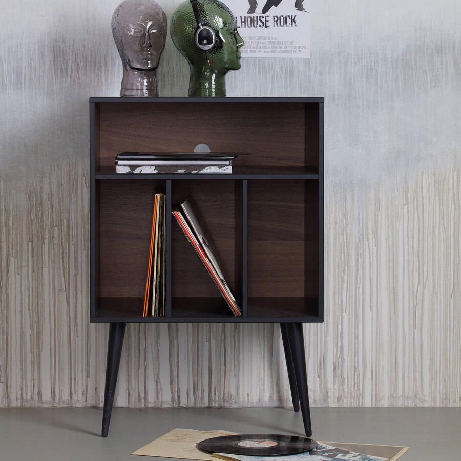 WOOOD | James Kastje Noten zwart | Woonkamer meubels | Kast - Foto 5
