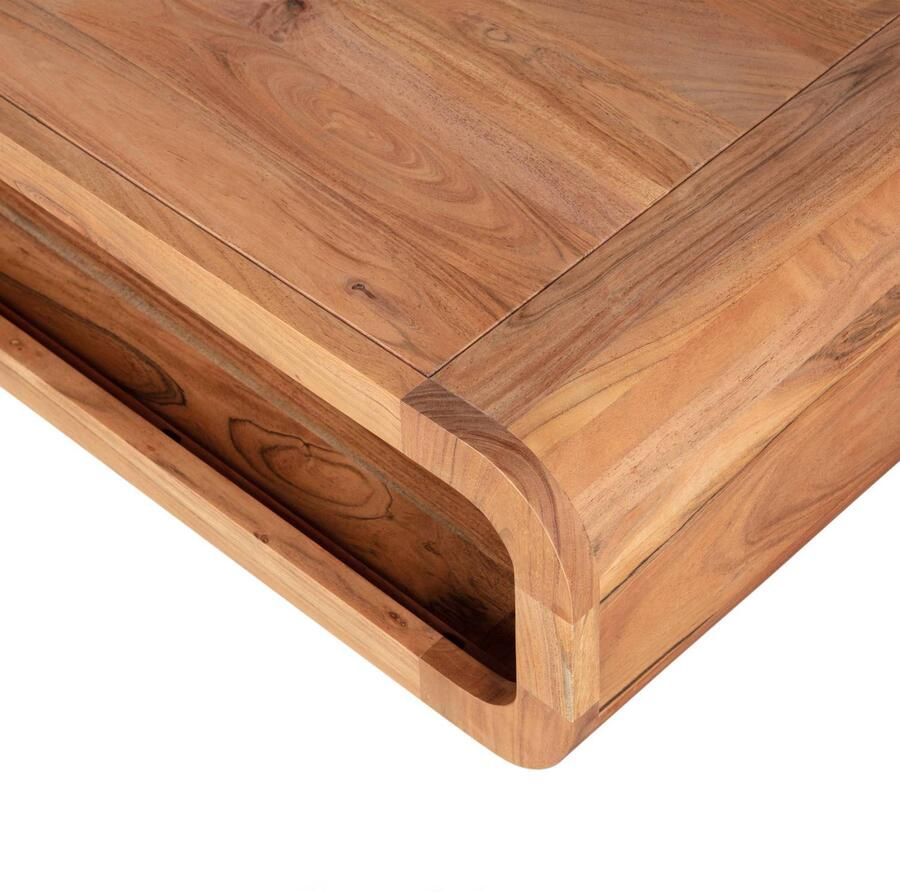 WOOOD Salontafel Kin Acaciahout 120 x 60cm Naturel Ovaal - Foto 2