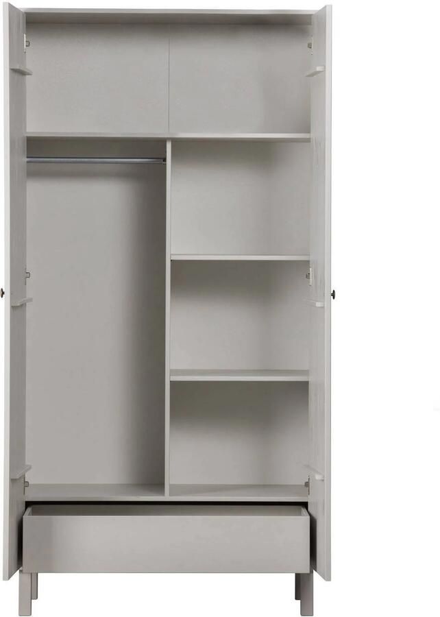 WOOOD | Madu garderobekast grenen wolkengrijs | Slaapkamerkasten | Linnenkast - Foto 9