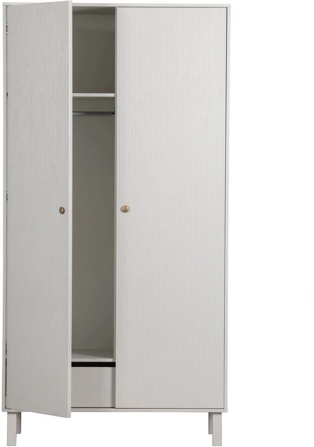 WOOOD | Madu garderobekast grenen wolkengrijs | Slaapkamerkasten | Linnenkast - Foto 10