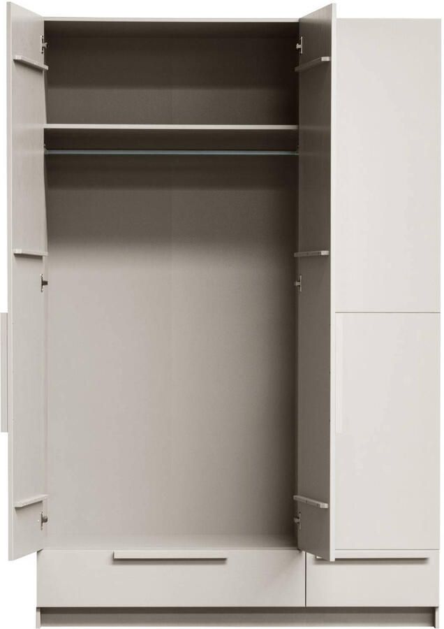 WOOOD | Pure 3-deurs hang legkast splitdeur grenen dust | Slaapkamerkasten | Linnenkast - Foto 4