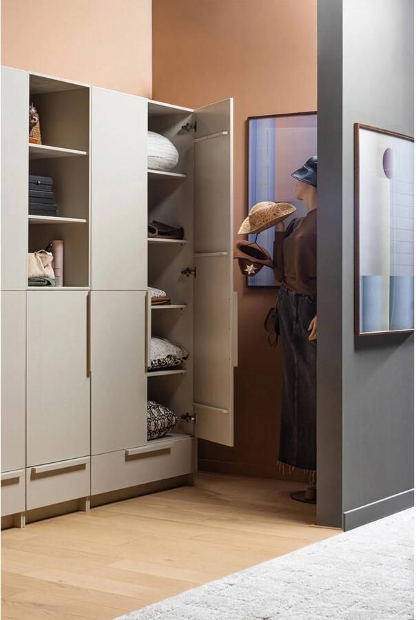 WOOOD | Pure 2-deurs hangkast splitdeur grenen dust | Slaapkamerkasten | Linnenkast - Foto 6