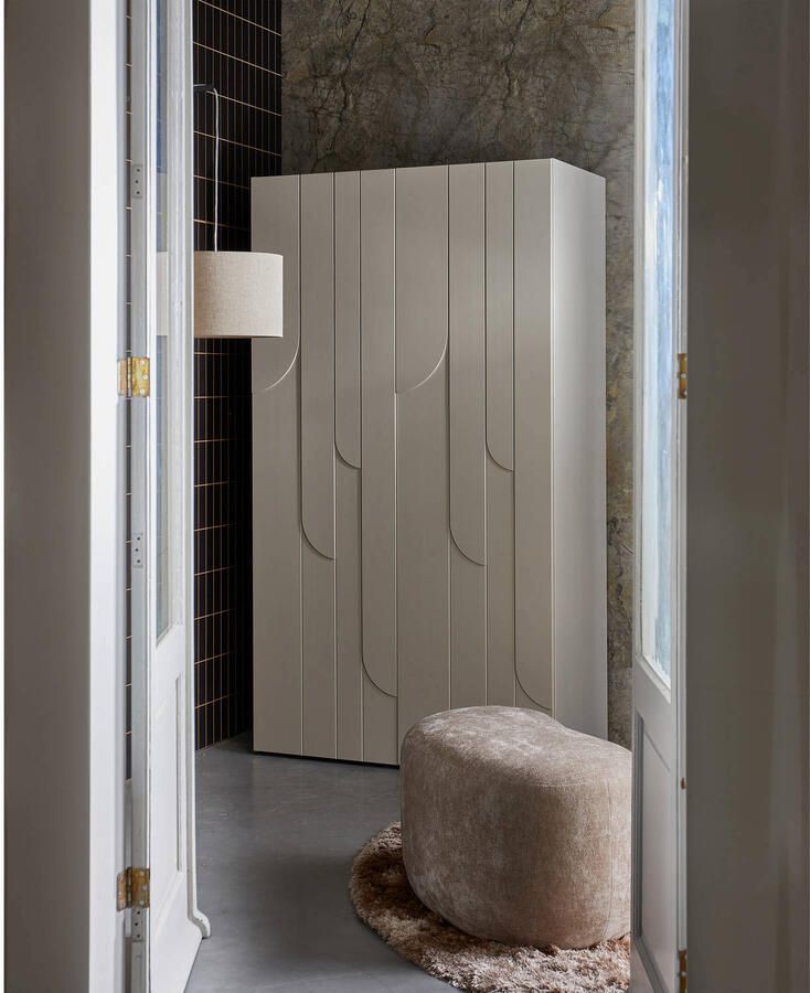 WOOOD | Rain 2-drs opbergkast grenen dust | Woonkamer meubels | Bergkast | Kast