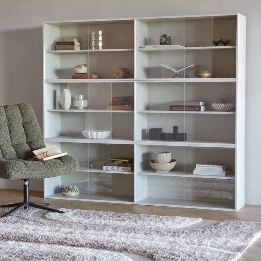 WOOOD Opzetkast Klink met doorzichtige schuifdeuren h 60 cm x b 200 cm - Foto 10