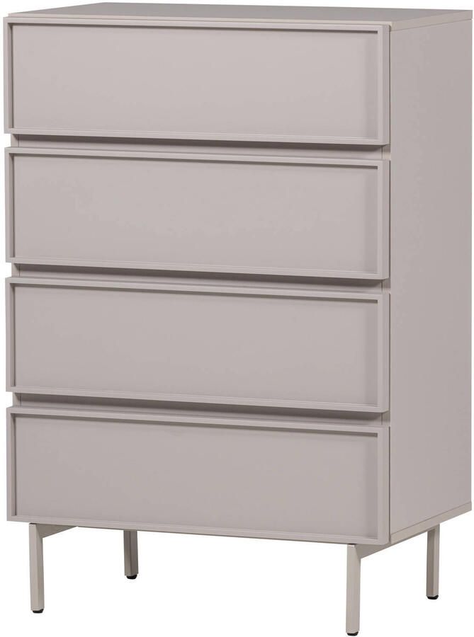WOOOD | Tours ladekast 4 lades melamine mdf zand | Woonkamer meubels | Ladekast