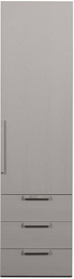 WOOOD | Rens 1 Drs Hang legkast Greep Lan Noten kiezelgrijs | Slaapkamerkasten | Linnenkast - Foto 7