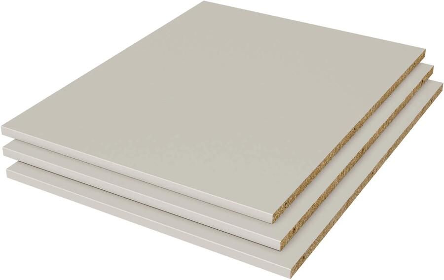 Woood Pure Legplankenset tbv Gardarobekast MDF Dust 76x53x92 - Foto 2