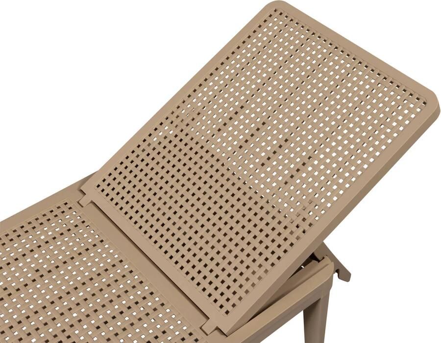 WOOOD | Jinte ligbed tuin kunststof zand | Tuinmeubelen | Lounge tuinstoel