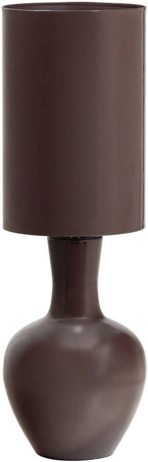 WOOOD Loa tafellamp xl metaal hoogglans bruin