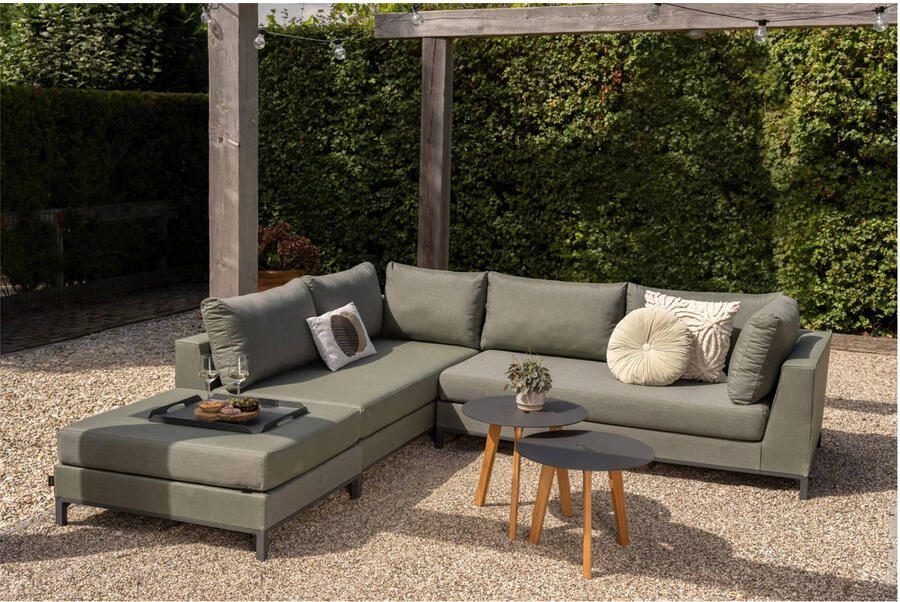 Exotan WOOOD Capri Loungeset Buiten Links Aluminium Groen 60x246x262 - Foto 2
