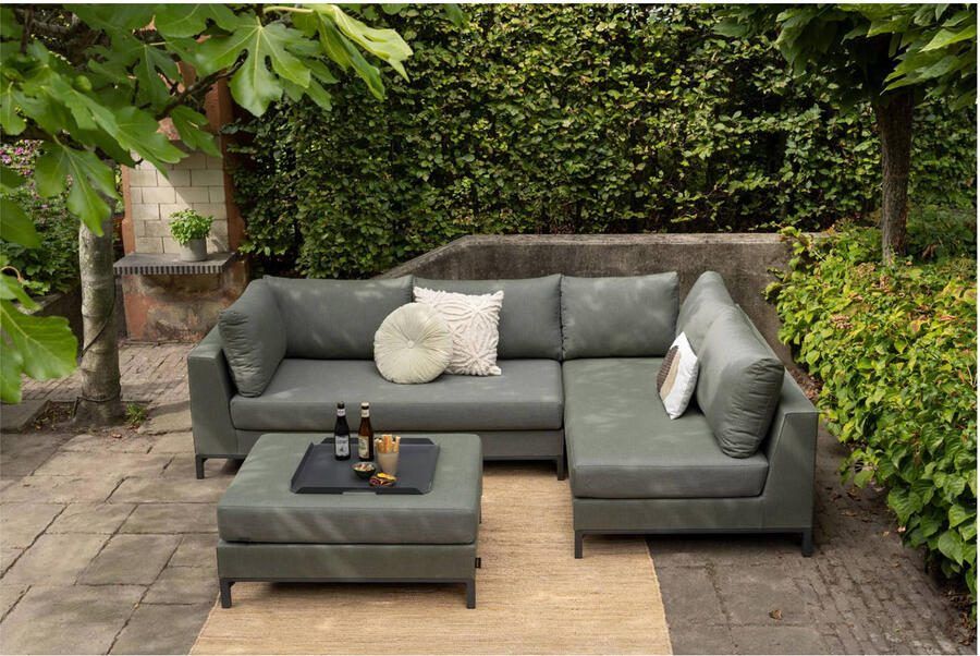 Exotan WOOOD Capri Loungeset Buiten Links Aluminium Groen 60x246x262 - Foto 3