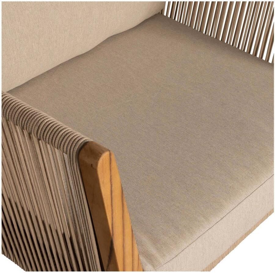 Exotan WOOOD San Remo Loungestoelen Teak Zand 70x88x96 - Foto 4