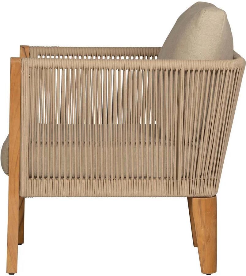 Exotan WOOOD San Remo Loungestoelen Teak Zand 70x88x96 - Foto 3