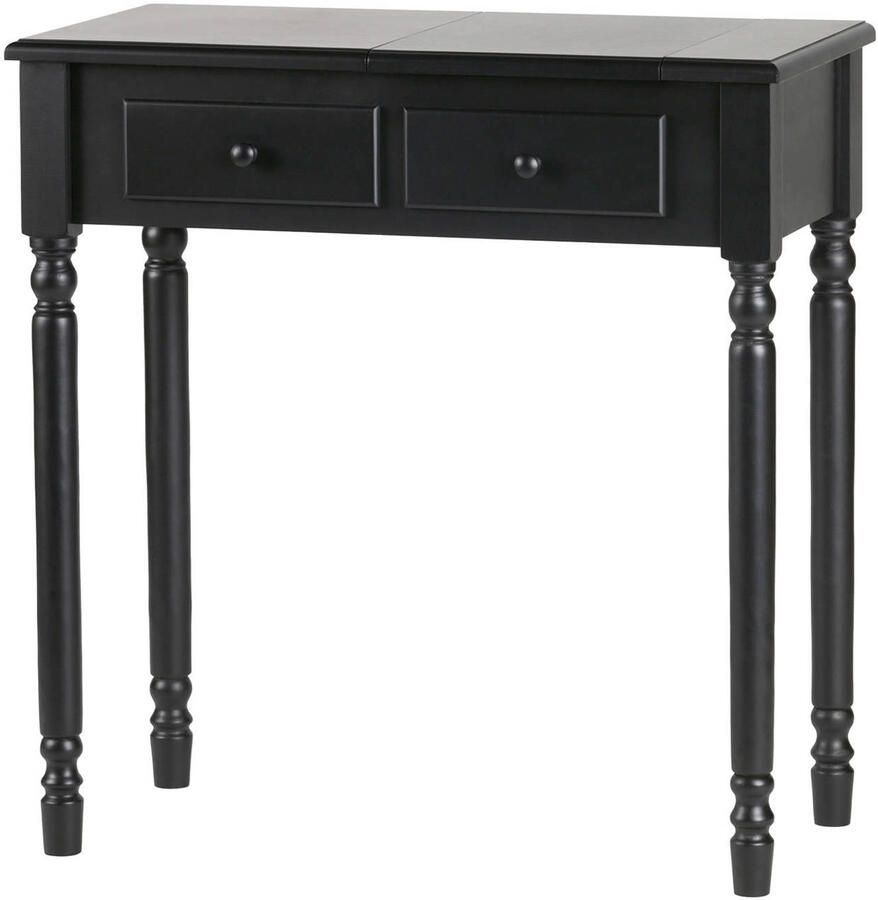 WOOOD Romy Hal kaptafel Hout Zwart 78x75x38 - Foto 2
