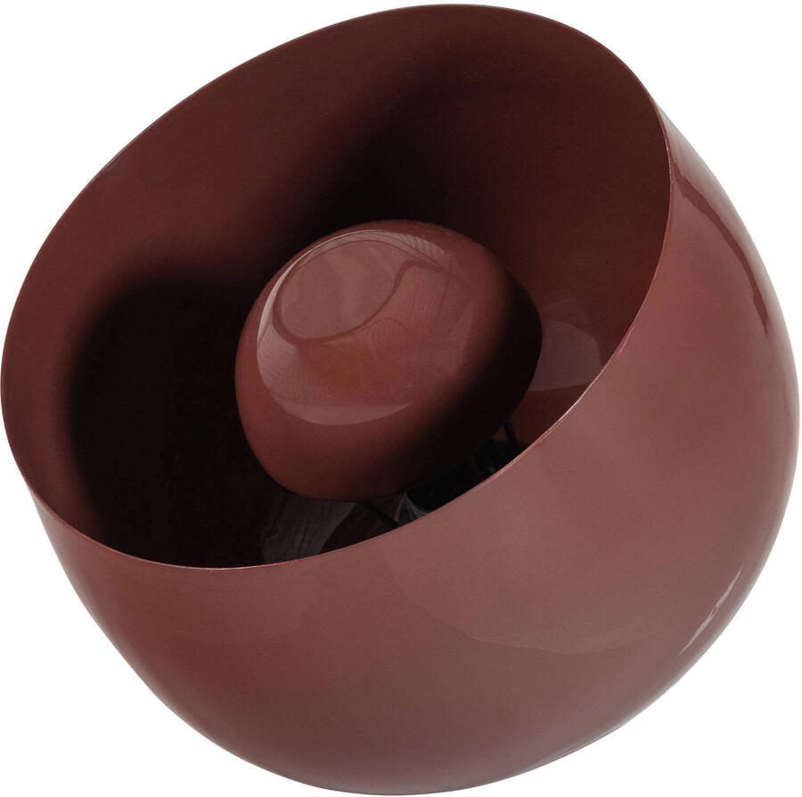 WOOOD Mero tafellamp 25xø26 cm metaal hoogglans rood