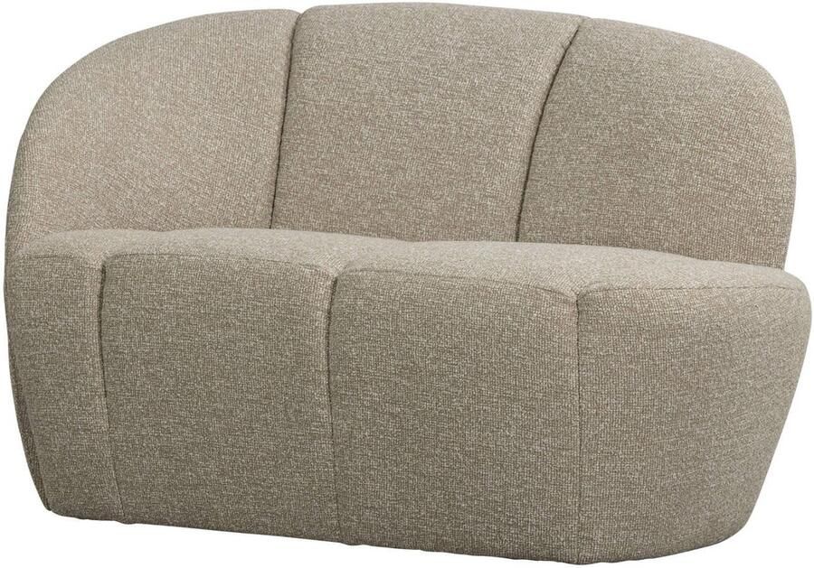 WOOOD | Mojo 2-zitsbank bankje links boucle beige melange | Zitmeubels woonkamer | 2-zitsbank