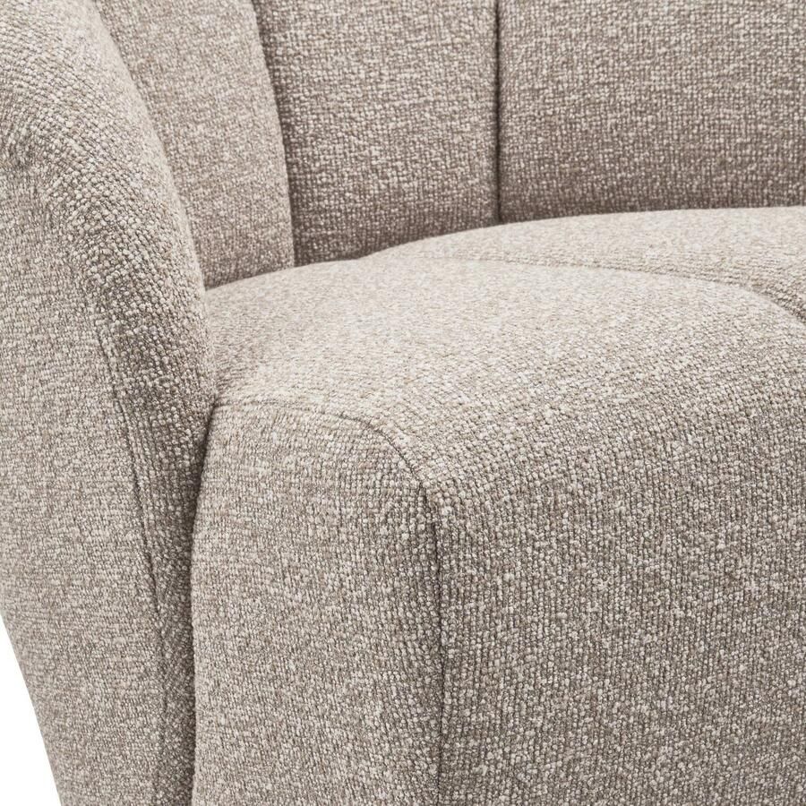 WOOOD | Mojo draaifauteuil boucle beige melange | Zitmeubels woonkamer | Draaifauteuil - Foto 4