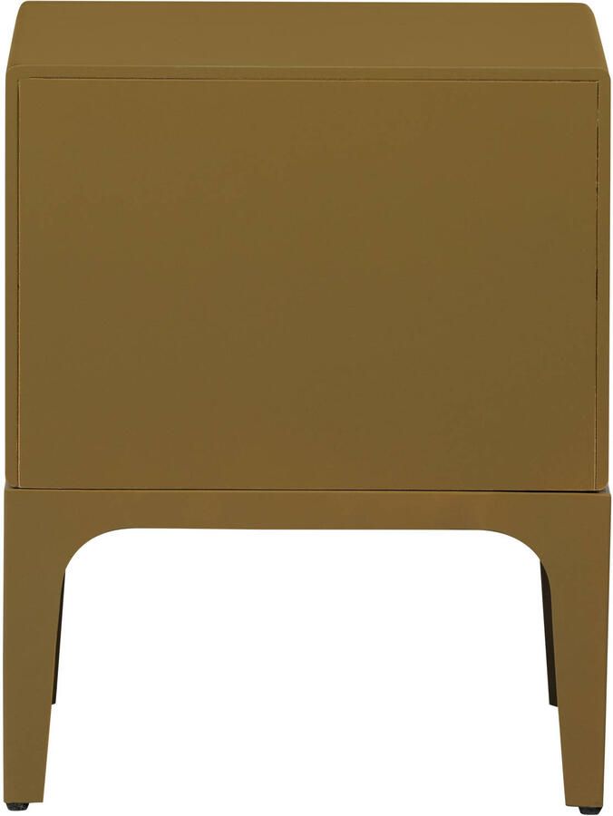 WOOOD | Merge nachtkastje 2 lades hout honing geel | Slaapkamer meubels | Nachtkastje - Foto 3