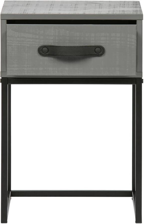 WOOOD | Morris Nachtkast Grenen Leem | Slaapkamerkasten | Nachtkastje - Foto 3