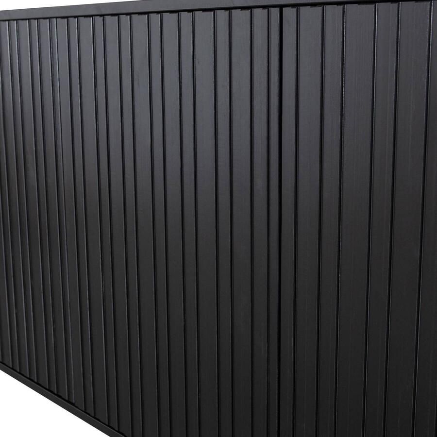 WOOOD Exclusive | Gravure New Dressoir 200cm Grenen Zwart | Woonkamer meubels | Dressoir - Foto 10
