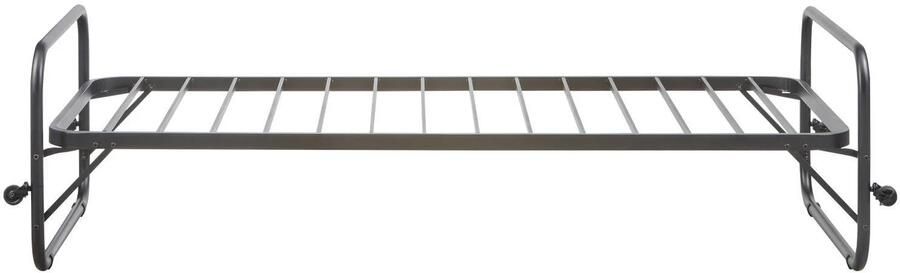 Lucy eenpersoons onderschuifbed metaal zwart 90x200cm - Foto 2