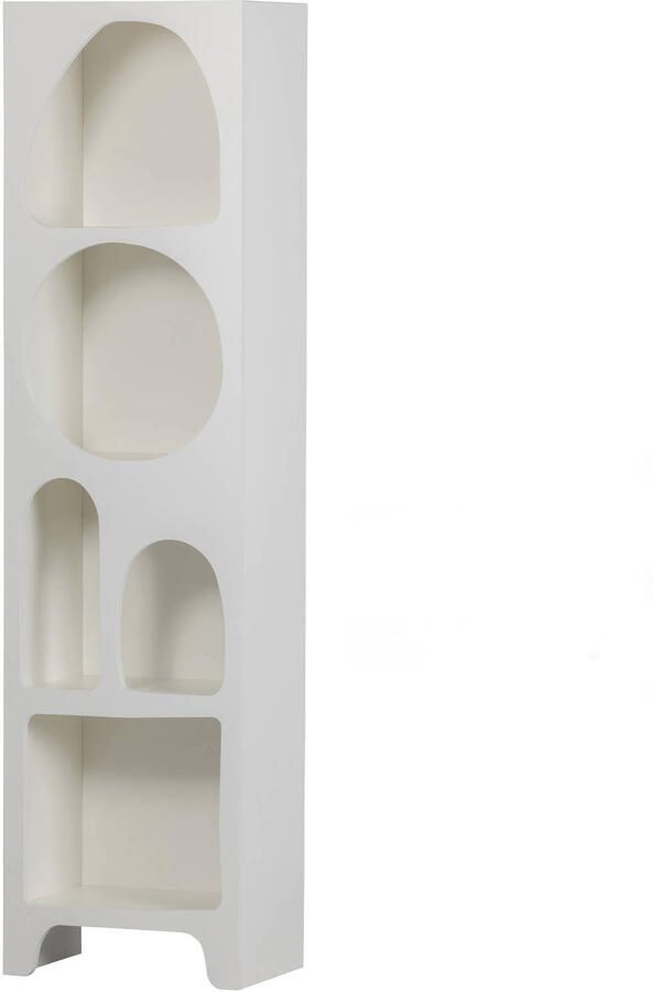 WOOOD | Caz Vakkenkast Smal Wit | Woonkamer kasten | Kast - Foto 6