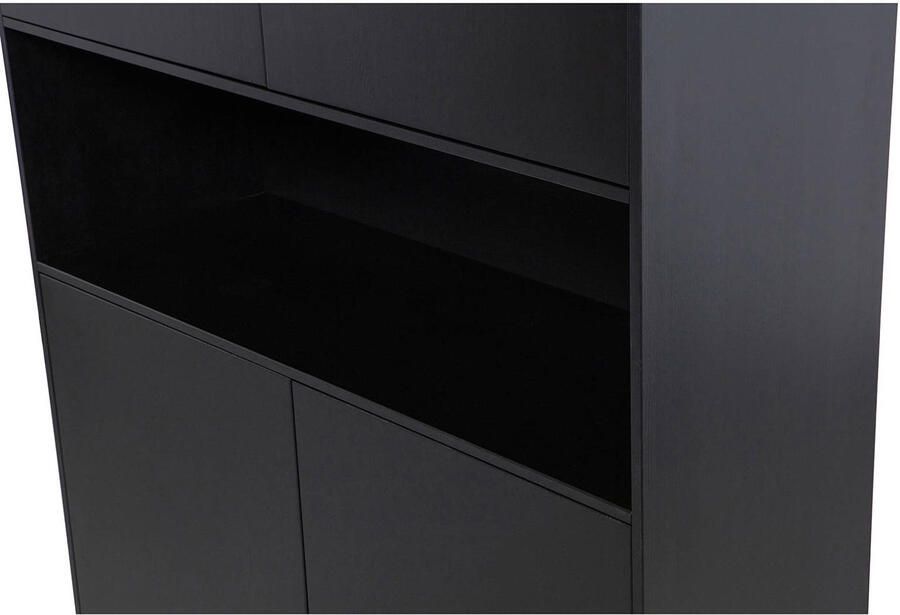 WOOOD Exclusive | Finca Opbergkast 110cm Zwart | Woonkamer meubels | BergkastKast - Foto 7