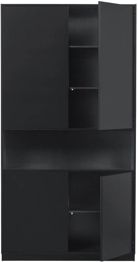 WOOOD Exclusive | Finca Opbergkast 110cm Zwart | Woonkamer meubels | BergkastKast - Foto 10