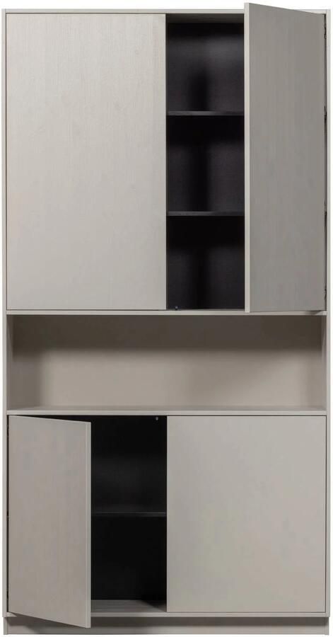 WOOOD | Finca opbergkast 110cm grenen mist | Woonkamer meubels | Bergkast | Kast - Foto 8