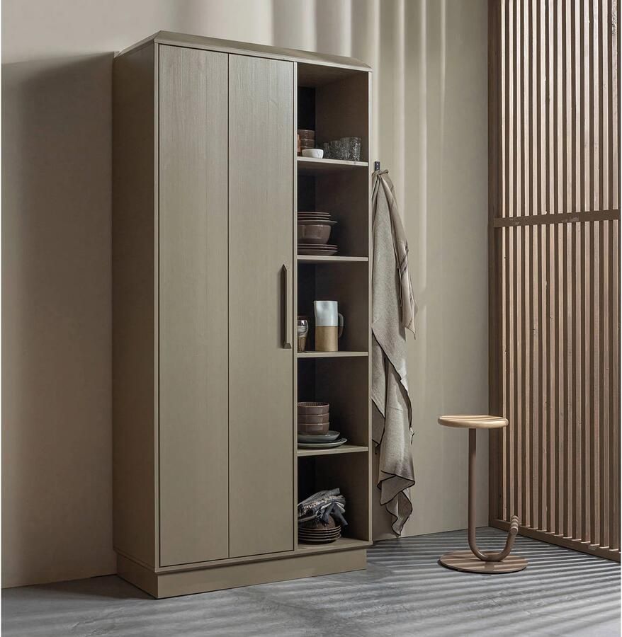 WOOOD | Lowen opbergkast grenen mud | Woonkamer meubels | Bergkast | Kast - Foto 5