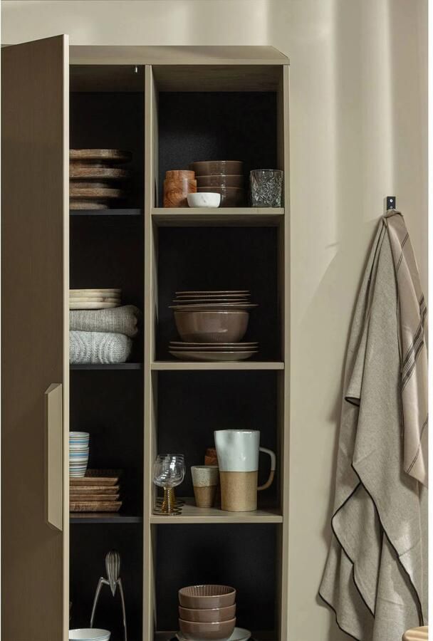 WOOOD | Lowen opbergkast grenen mud | Woonkamer meubels | Bergkast | Kast - Foto 4