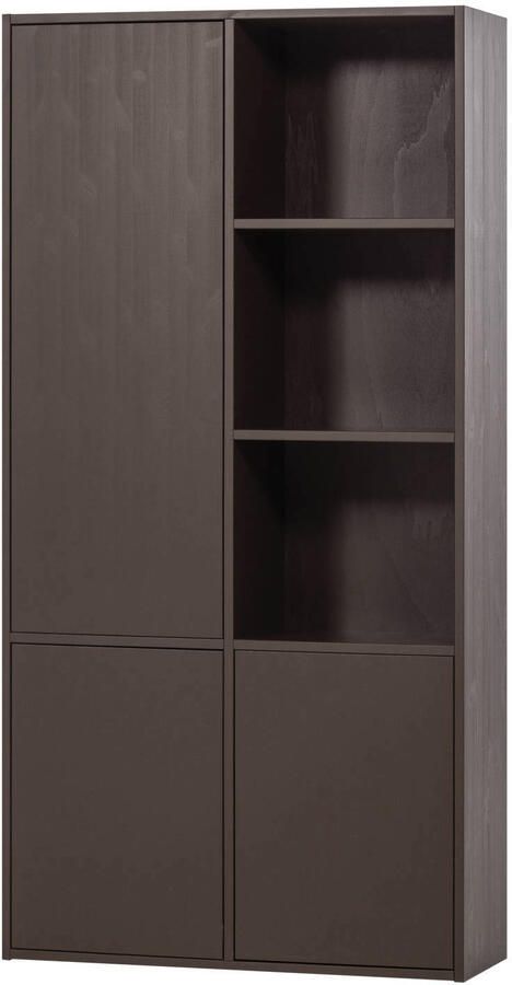 WOOOD Opbergkast Meggy Links 215 x 108 Middenbruin