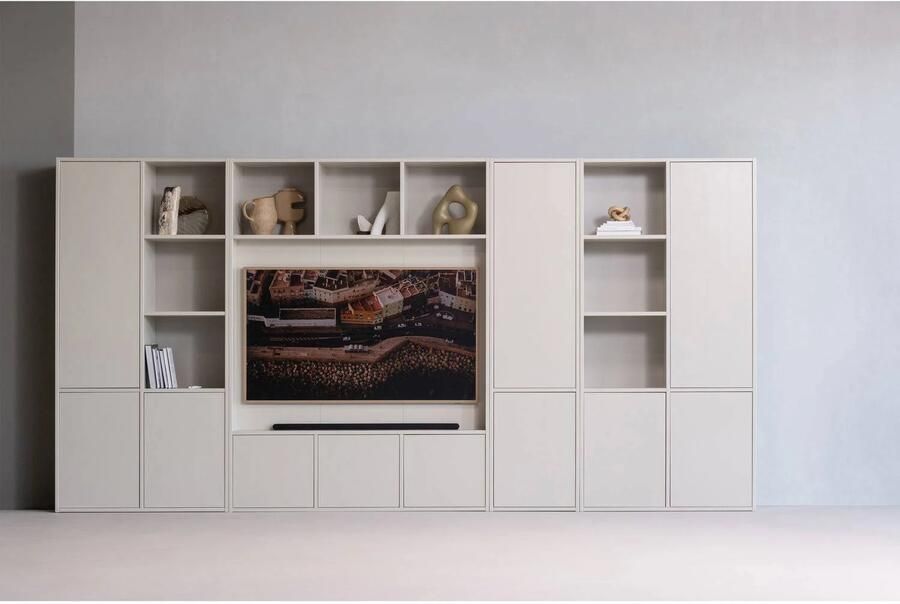 WOOOD | Meggy opbergkast rechts 108cm grenen dust | Woonkamer meubels | Bergkast | Kast