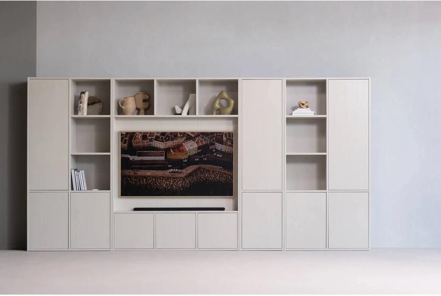 WOOOD | Meggy smalle opbergkast 55cm grenen dust | Woonkamer meubels | Bergkast | Kast