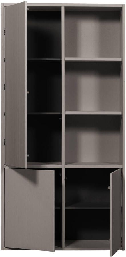 WOOOD Opbergkast Merel 200 x 100cm Warm Grijs - Foto 3