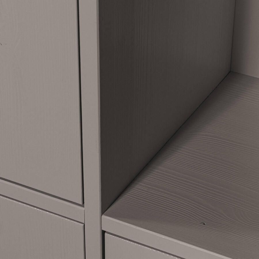 WOOOD Opbergkast Merel 200 x 100cm Warm Grijs - Foto 4