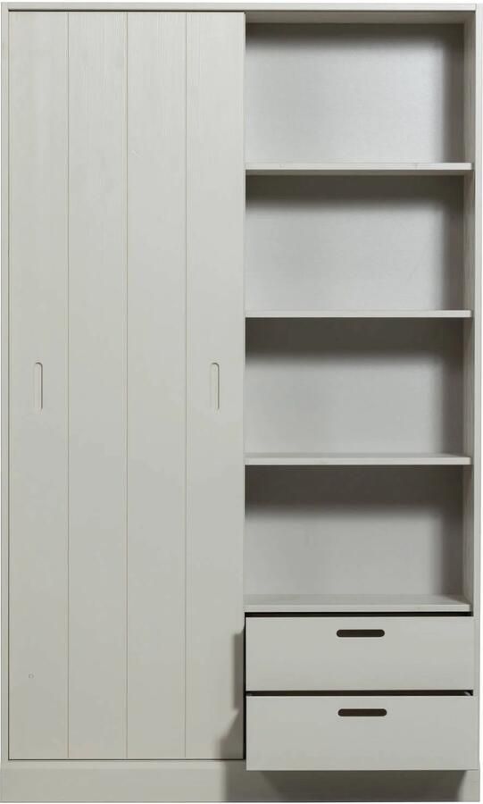 WOOOD | Mila schuifdeurkast grenen dust | Woonkamer meubels | Wandkast - Foto 2