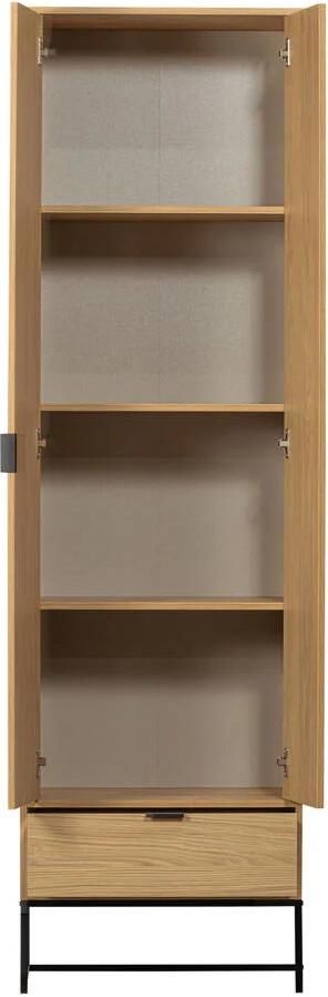 WOOOD | Silas hoge kast eiken melamine | Woonkamer meubels | BergkastKast - Foto 2